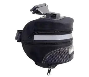 Compass Satteltasche mit Clip / Fahrradsatteltasche / Volumen 1,5-2,25 l / Reflektierende Elemente