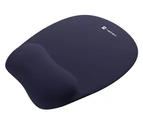 Natec Chipmunk dunkelblau / Mauspad / ergonomisch / Memory-Schaum / Handgelenkauflage