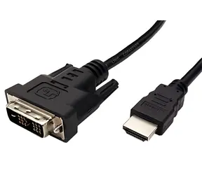 OEM Kabel DVI-D(M) - HDMI(M) / Kabel / 3 m / Vergoldete Anschlüsse / Schwarz