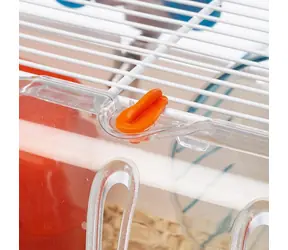 FERPLAST Käfig-Kombi 1 grün / für Hamster / 40,5 x 29,5 x 22,5 cm / Häuschen, Laufrad, Tränke, Futternapf
