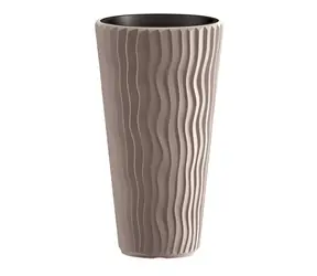 Prosperplast SANDY SLIM Mokka 29,7 cm / Blumentopf / Volumen 22 l / Höhe 53,1 cm