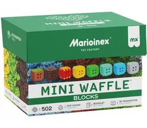 MARIOINEX Waffel-Mini-Bausteine-Set / 502 Teile / ab 3 Jahren