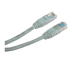 Logo LAN-Kabel UTP Cat 6 RJ45 3M grau / Netzwerkkabel / RJ45-RJ45 / PVC-Geflecht