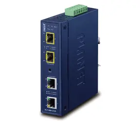 Planet IGT-900-2T2S / Industrieller Medienkonverter / RJ45 / 2x SFP / DIN-Schiene / IP30