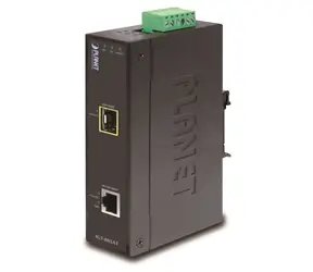 Planet IP30 Gigabit-Medienkonverter / Medienkonverter / RJ-45 auf SFP / 10/100/1000 Mbit/s / DIN-Schiene / IP30