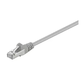 Neutrale Patchkabel FTP Cat 5e grau / Patchkabel / 0,25 m / geschirmt