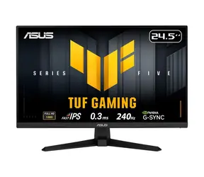 Asus VG259QM5A 24,5" Monitor, schwarz / Schnelles IPS-Display / Full HD / 240 Hz / 0,3 ms Reaktionszeit / FreeSync Premium / HDMI + DisplayPort