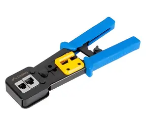 Lanberg Crimpzange RJ45/RJ12/RJ11 / Crimpzange / gelb-schwarz
