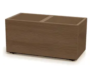 Prosperplast MADERA KOFFER ECO WOOD 77 cm naturo / Blumentopf / 63 l / Kunststoff