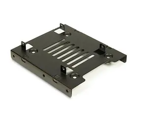 Inter-tech Einbaurahmen 3,5" für 2x 2,5" HDD schwarz / Rahmen für Festplatten / Stahl