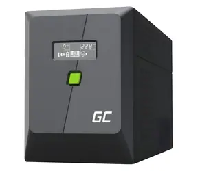 Green Cell UPSLM900 / USV-Notstromversorgung / 1500 VA / 900 W / Line-Interactive / 2 x 12 V / 9 Ah / 4X Schuko