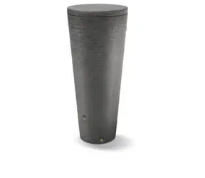 Prosperplast TUBO Granit / Regentonne / 320 l / Höhe 150,5 cm / Kunststoff