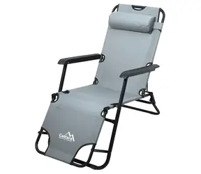 Cattara COMFORT grau / Liegestuhl / 155 x 61 cm / Belastbarkeit: 90 kg