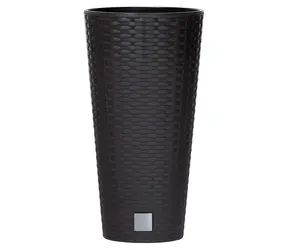 Prosperplast Blumentopf Rato Tubus mit Einsatz braun 30 cm / Volumen 27 l / Kunststoff