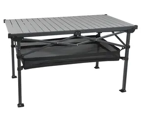 Cattara ROLL DUE / Klappbarer Campingtisch / 118 x 70 cm / Tragkraft 100 kg