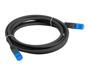 Lanberg Cat.6A S/FTP CCA 3M schwarz / Patchkabel / LSZH / Fluke-geprüft
