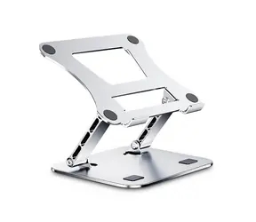 Inter-tech NBS-300 silber / Laptopständer / 11-17 Zoll / Höhen- und neigungsverstellbar / Aluminium