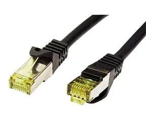 Goobay SFTP Cat7 schwarz / Patchkabel / S/FTP / 7,5 m / LSZH / 500 MHz
