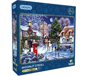 GIBSONS Puzzle Mondscheinspaziergang / 1000 Teile / 68 x 49 cm