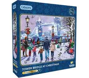 GIBSONS Puzzle Tower Bridge zu Weihnachten / 1000 Teile / 68 x 49 cm
