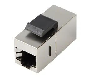 Lanberg Keystone-Stecker RJ45 CAT5e FTP schwarz / Stecker / Geschirmt / 8P8C / Durchsteckverbinder