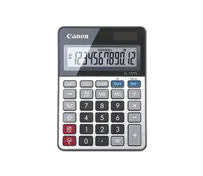 Canon LS-122TS grau / Taschenrechner / Desktop / LCD-Display / Metallgehäuse