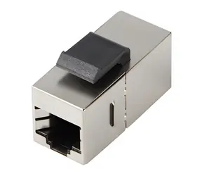 Lanberg Keystone RJ45-RJ45 CAT6 FTP schwarz / Stecker / Geschirmt / F/UTP