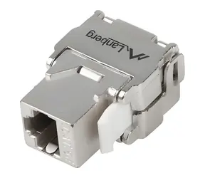 Lanberg Keystone-Modul RJ45 CAT.5E FTP 180° / Keystone-Modul / Werkzeuglos / LSA / 568A/B