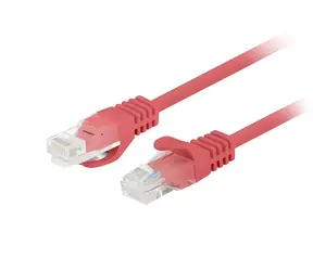 Lanberg UTP CAT6 0,25 m rot 10er-Pack / Patchkabel / RJ45-RJ45 / Fluke-geprüft
