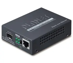 Planet GT-805A-PD / Medienkonverter / 10/100/1000Base-T - miniGBIC SFP / PoE 802.3 AF/at/bt