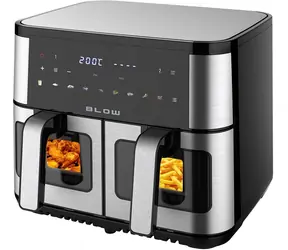Blow Heißluftfritteuse 9 l Zweikammer-System / Heißluftfritteuse / 2500 W / 8 Programme / LCD-Display