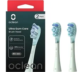 Oclean Ultra Zahnfleischpflege UG01 grün (2 Stück) / Ersatzköpfe für Oclean Zahnbürsten