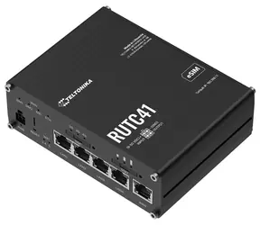 Teltonika RUTC41 / Industrierouter / 4G (LTE) / Wi-Fi 6 / Dual-SIM & eSIM / 4X LAN / 1x WAN