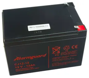 ALARMGUARD CJ12-12 Blei-Säure-Batterie / wartungsfrei / 12 V / 12 Ah / 5 Jahre Lebensdauer