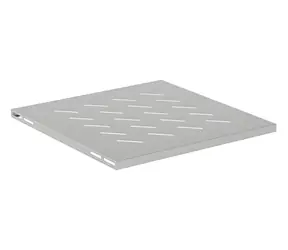 Lanberg Rackeinschub für 19"-Rack, grau / Einschub / 1 HE / Tragfähigkeit 120 kg / 4-Punkt-Montage
