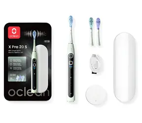 Oclean X Pro 20 SET weiß / Schallzahnbürste / 84.000 Schwingungen/Min. / 12 Reinigungszonen / Bluetooth / IPX7