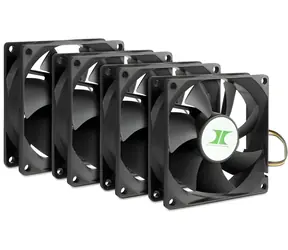 Inter-tech Lüfterset 80x80x25mm / Lüfter / 12V / 3-Pin / 1000-2000 U/min / 27,2 dB(A)