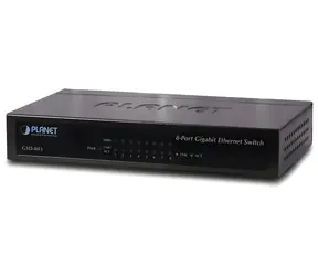 Planet 8-Port Gigabit-Switch / Switch / 8x RJ-45 10/100/1000 / Unmanaged / Desktop