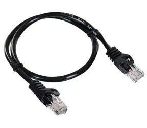 Lanberg UTP CAT5E 0,5 m schwarz / Patchkabel / RJ45-RJ45 / 10er-Pack / Fluke-geprüft