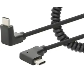 Manhattan USB-C schwarz / USB-Kabel / USB-C (M) - USB-C (M) / 1 m