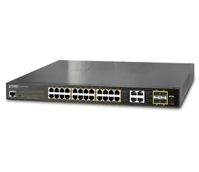Planet GS-4210-24PL4C / Switch / L2 / 28x Gigabit RJ-45 (24x PoE 802.3at) / 4X 1G SFP / 430W