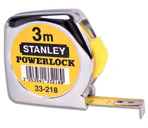 Stanley PowerLock Maßband / Maßband / 3 m / Bandbreite 12,7 mm