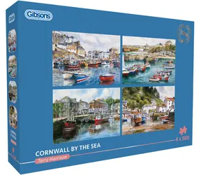 GIBSONS Puzzle Cornwall by the Sea / 4x500 Teile