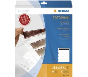 Herma Negativhülle / PP Klarsichtfolie / 25 Blatt / 6 Streifen