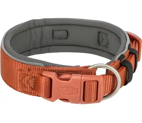 TRIXIE Halsband Premium extra weit Rost/Graphit / XS-S / 27-35 cm / 25 mm