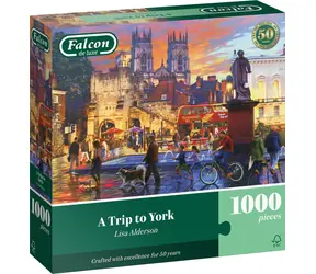 FALCON Puzzle Reise nach York / 1000 Teile / ab 15 Jahren