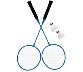ECOTOYS Badminton-Set mit Netz / 2 Schlägern / Tasche