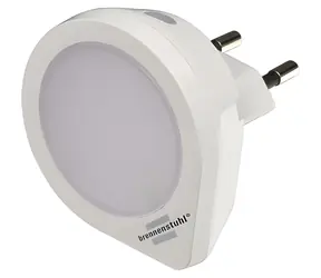 Brennenstuhl LED-Nachtlicht für Steckdose / Nacht-/Orientierungs-LED-Licht / Dämmerungssensor / 0,2 W / 5 lm