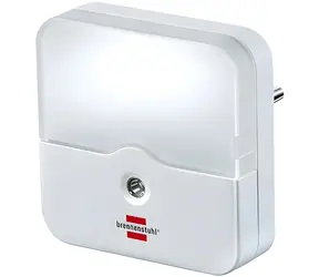 Brennenstuhl OL 02E weiße LED-Nachtleuchte mit Orientierungsfunktion / für Steckdose / Dämmerungssensor / 0,85 W