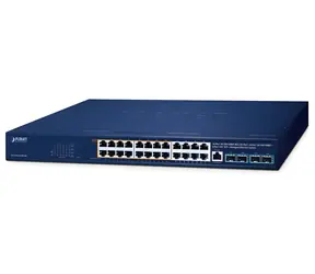 Planet GS-4210-16UP8T4X / Switch / L2/L4 / 24x 1Gb / 4X 10Gb SFP+ / 16x PoE++ 802.3bt + 8x PoE / 420W